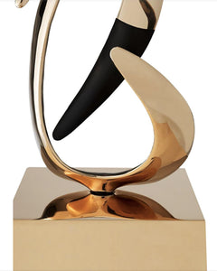 Golden "Taurus" contemporary bronze sculpture by Gianfranco Meggiato - BOCCARA ART Online Store