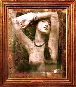 "Salome" from the famous "Sensuality" Series, Mirror, Eglomize - BOCCARA ART Online Store