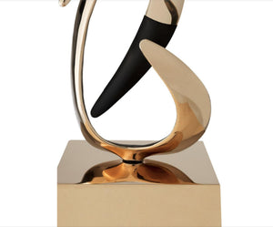Elegant kinetic bronze sculpture "Golden Taurus" by Gianfranco Meggiato - BOCCARA ART Online Store