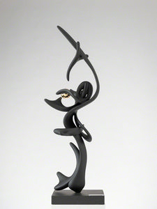 Black Kinetic Bronze & patin sculpture "Volo" by Gianfranco Meggiato - BOCCARA ART Online Store