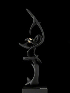 Black Kinetic Bronze & patin sculpture "Volo" by Gianfranco Meggiato - BOCCARA ART Online Store