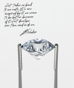 "Diamond Fingerprint" by Johnathan Schultz, made of 9,225 diamonds - BOCCARA ART Online Store