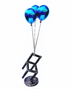 "Blue Balloons & Stool" by Jeon Kang Ok - BOCCARA ART Online Store