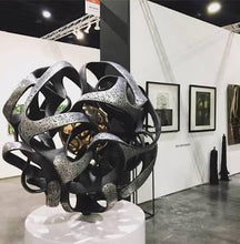 Load image into Gallery viewer, Monumental kinetic bronze sculpture &quot;Sfera Antares&quot; by Gianfranco Meggiato - BOCCARA ART Online Store
