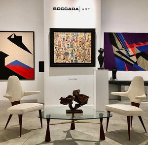 Italian Modern Mogogany Armchairs, 1950s - BOCCARA ART Online Store