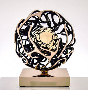 Contemporary Kinetic Bronze Sculpture "Sfera Sole" by Gianfranco Meggiato - BOCCARA ART Online Store