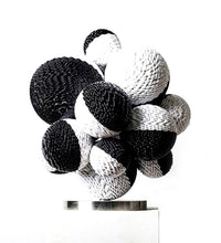 Load image into Gallery viewer, Black&amp;White sculpture &quot;Circle XXXI&quot; by Kim Seungwoo for BOCCARA ART - BOCCARA ART Online Store