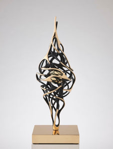 Beautiful Kinetic Bronze sculpture "Vortice Energia" by Gianfranco Meggiato - BOCCARA ART Online Store