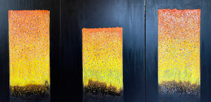 Korean Abstract Panting "Windows in Heaven Triology" by Hyun Ae Kang - BOCCARA ART Online Store