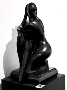 Bronze sculpture "Sanctuary XI" by Shray, black patina - BOCCARA ART Online Store